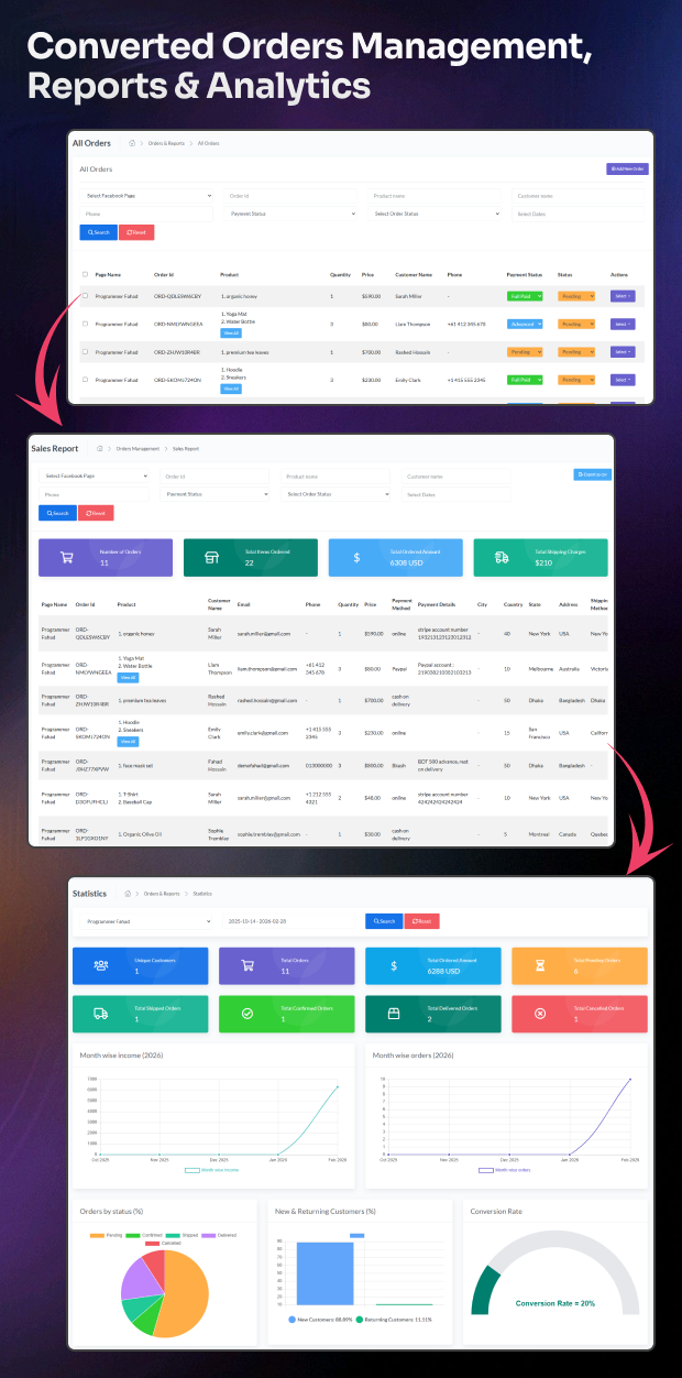 MessOrder – AI Powered Messenger Chat-to-Order Auto Conversion & Dashboard Order Storage (SaaS)