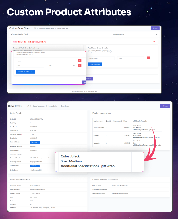 MessOrder – AI Powered Messenger Chat-to-Order Auto Conversion & Dashboard Order Storage (SaaS)