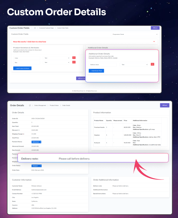 MessOrder – AI Powered Messenger Chat-to-Order Auto Conversion & Dashboard Order Storage (SaaS)