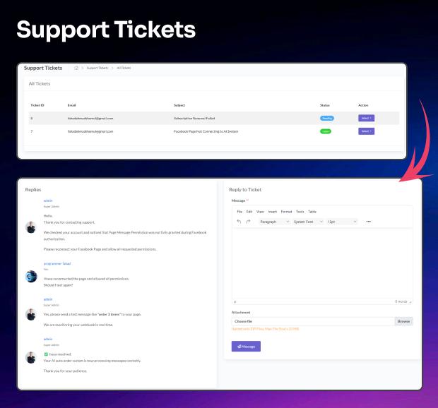MessOrder – AI Powered Messenger Chat-to-Order Auto Conversion & Dashboard Order Storage (SaaS)